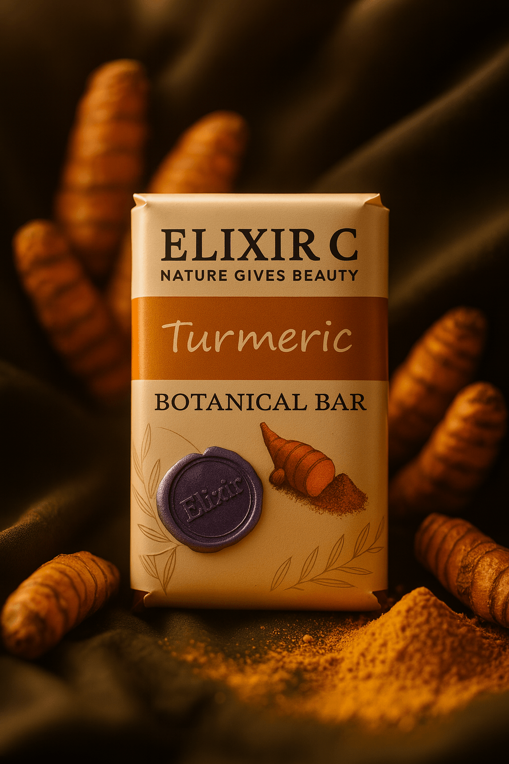 بوتانیکال بار زردچوبه ElixirC | پن گیاهی ضد جوش و پاککننده قوی صورت و بدن بوتانیکال بار زردچوبه ElixirC