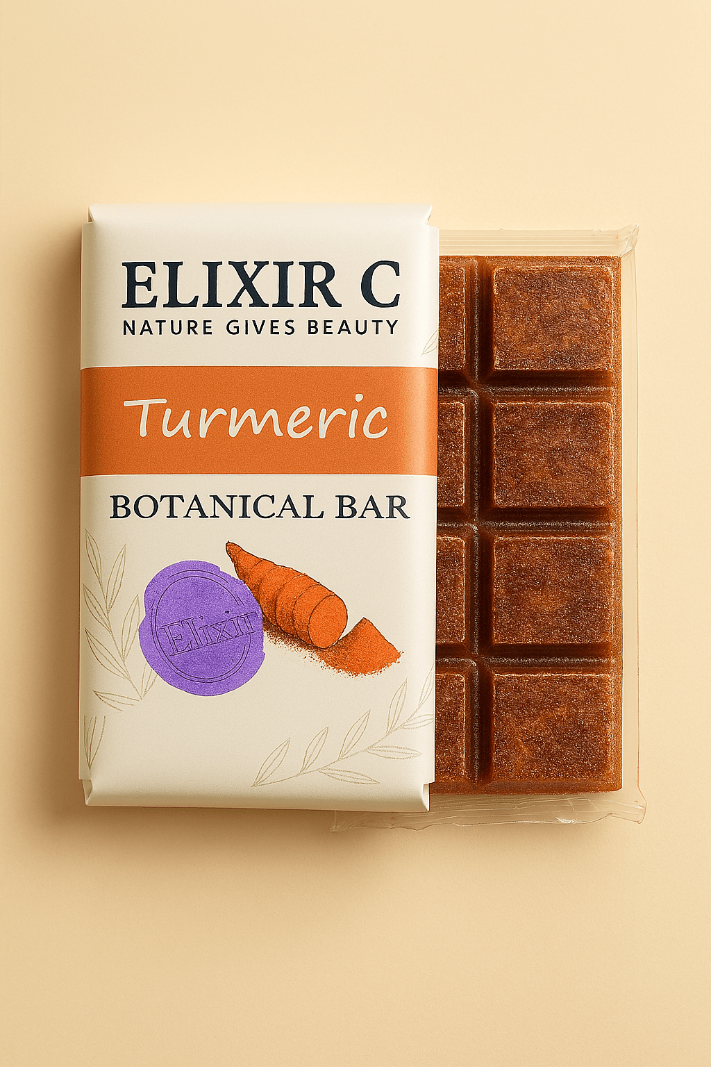 بوتانیکال بار زردچوبه ElixirC | پن گیاهی ضد جوش و پاککننده قوی صورت و بدن بوتانیکال بار زردچوبه ElixirC