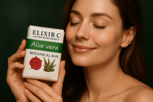 بوتانیکال بار آلوئورا ElixirC | پن گیاهی آبرسان قوی صورت و بدن