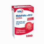 قرص متافولیک و ب 12 50 میکرو گرم اکسترا یوروویتال بسته 30 عددی