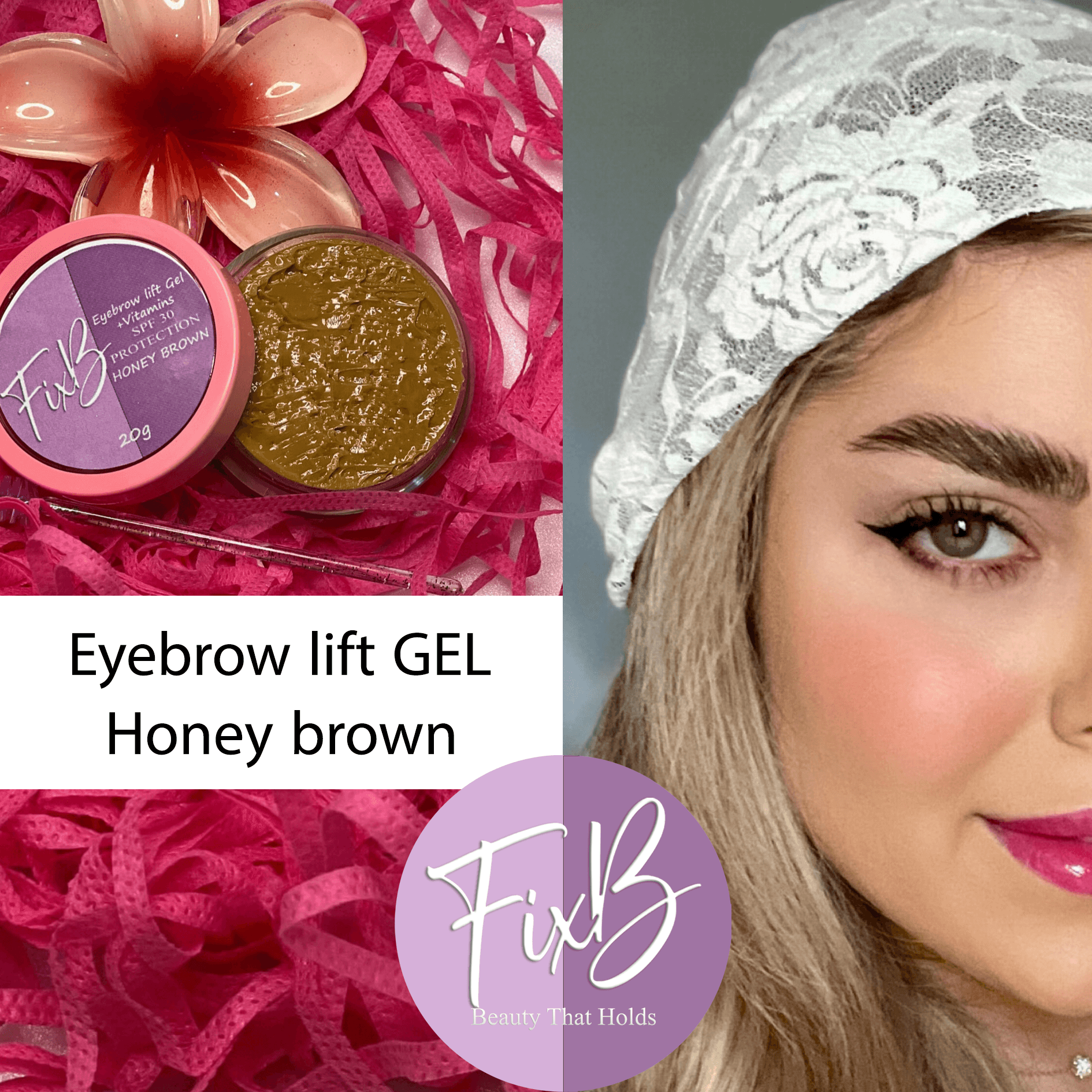 ژل لیفت ابرو عسلی 10 گرمی ژل لیفت ابرو عسلی 10 گرمی