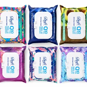 دستمال مرطوب پاک‌کن آرایش Q10 Plus دافی 55 عددی | Dafi Q10 Plus Make Up Remover