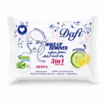 دستمال مرطوب آرایش پاک‌کن 3 در 1 دافی 20 عددی | Dafi Make Up Remover 3 in 1