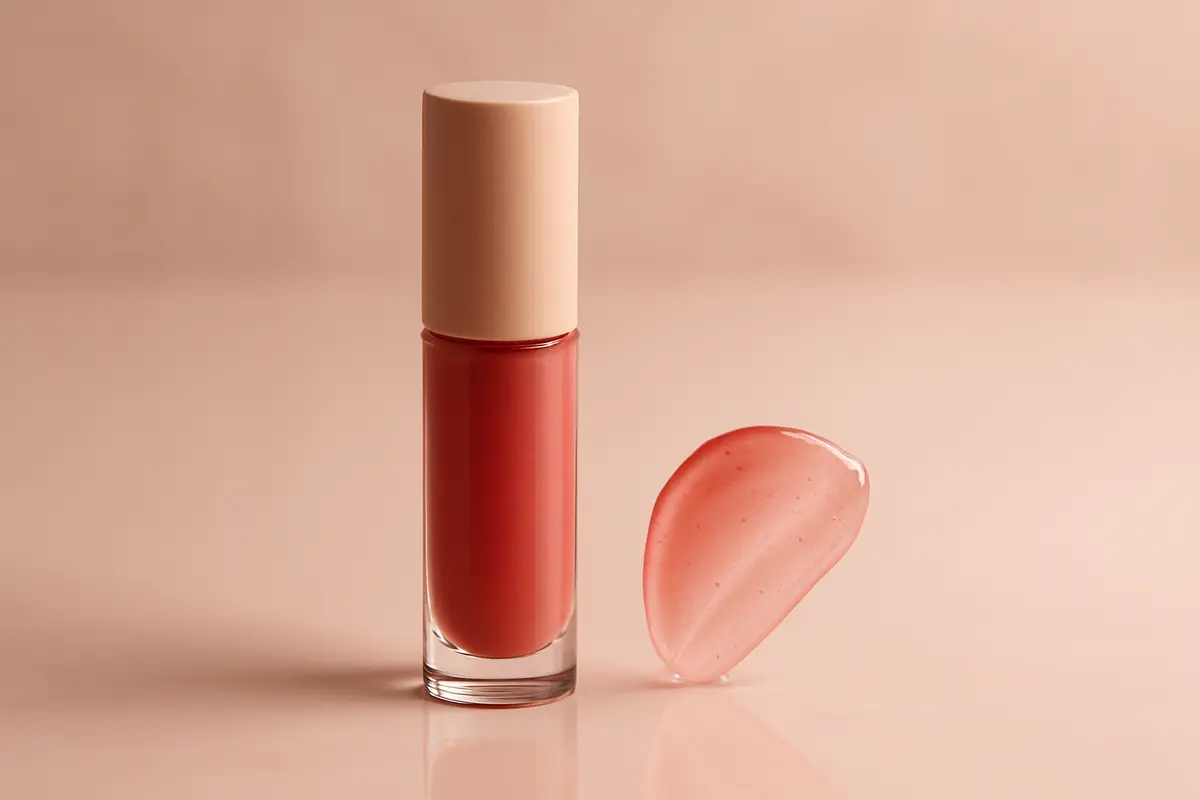 تینت لب ژلسی Gel C با رنگ طبیعی و جلوه شاداب روی لب