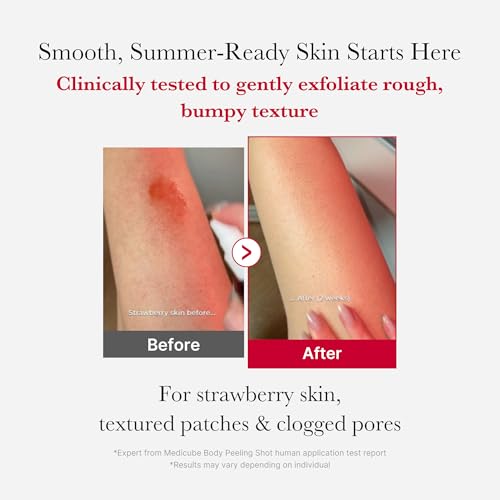 اسپری لایهبردار بدن مدی کیوب Red Body Peeling Shot وزن ۱۱۰ گرم نمای محصول لایه بردار بدن Medicube Red Body Peeling Shot