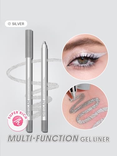مداد چشم ژلی شیگلم Boldline رنگ Silver بافت و رنگ مداد چشم ژلی شیگلم Boldline Silver