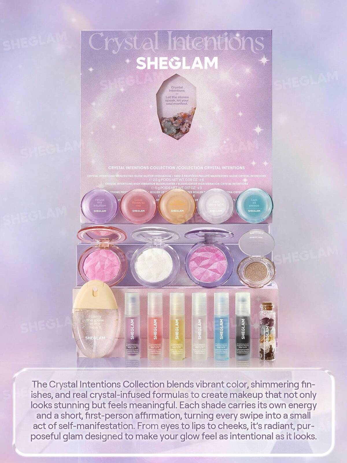 اسپری فیکس آبرسان کریستال شیگلم مدل Vibe Shield اسپری فیکس Crystal Intentions شیگلم نمای اصلی
