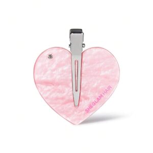 گیره موی کریستالی شیگلم Cupid’s Charm رنگ Dusty Pink - عکس تکی محصول
