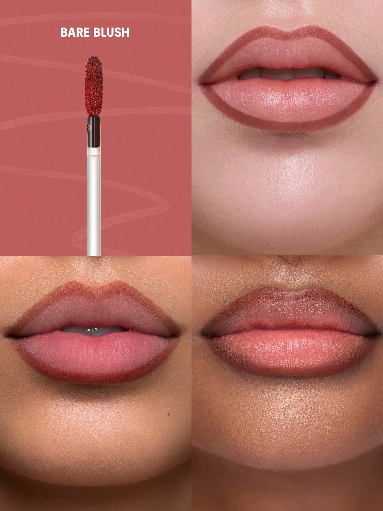 تینت خط لب پیل آف شیگلم Fall In Line رنگ Bare Blush خط لب پیل آف شیگلم Bare Blush