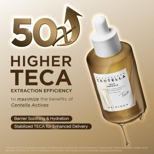 آمپول TECA سنتلا اسکین ۱۰۰۴ حجم ۵۰ میلیلیتر بافت آمپول TECA سنتلا اسکین ۱۰۰۴