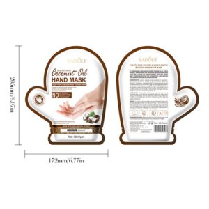 ماسک دست روغن نارگیل سادوئر SADOER مدل Coconut Oil حجم 40 میلی‌لیتر