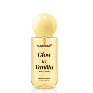 میست خوشبوکننده مو و بدن مدی کیوب Glow Vanilla حجم 250 میلی‌لیتر